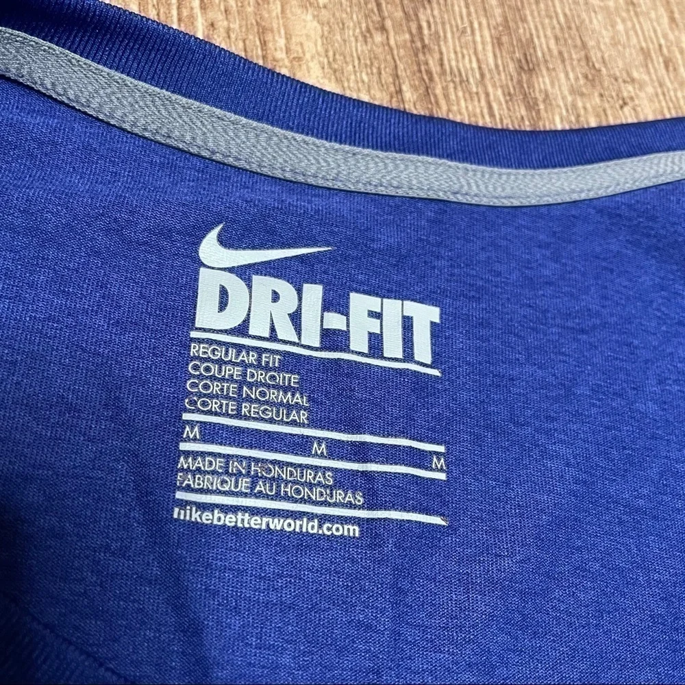 Nike Dri Fit V-Neck Cobalt Blue T-Shirt